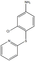 3-chloro-4-(pyridin-2-ylsulfanyl)aniline 化学構造式
