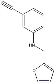 3-ethynyl-N-(furan-2-ylmethyl)aniline Struktur