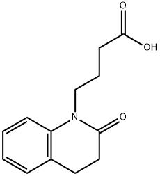 4-(2-oxo-1,2,3,4-tetrahydroquinolin-1-yl)butanoic acid Struktur