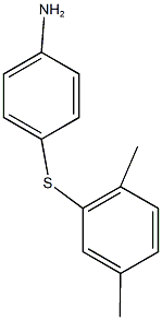 4-[(2,5-dimethylphenyl)sulfanyl]aniline,,结构式