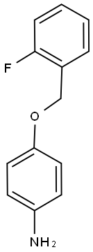 4-[(2-fluorophenyl)methoxy]aniline 化学構造式