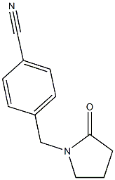 4-[(2-oxopyrrolidin-1-yl)methyl]benzonitrile Structure