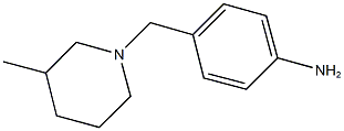 4-[(3-methylpiperidin-1-yl)methyl]aniline 化学構造式