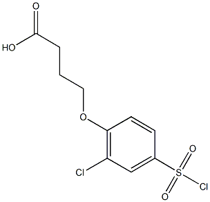 4-[2-chloro-4-(chlorosulfonyl)phenoxy]butanoic acid Structure