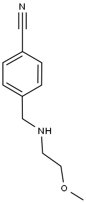 4-{[(2-methoxyethyl)amino]methyl}benzonitrile Structure