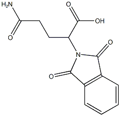 4-carbamoyl-2-(1,3-dioxo-2,3-dihydro-1H-isoindol-2-yl)butanoic acid,,结构式