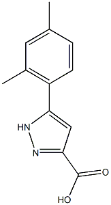 5-(2,4-dimethylphenyl)-1H-pyrazole-3-carboxylic acid Struktur