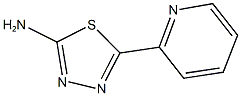 5-(pyridin-2-yl)-1,3,4-thiadiazol-2-amine 化学構造式