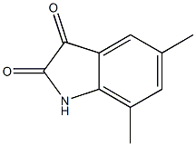 5,7-dimethyl-2,3-dihydro-1H-indole-2,3-dione Structure