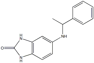 5-[(1-phenylethyl)amino]-2,3-dihydro-1H-1,3-benzodiazol-2-one 化学構造式