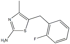  5-[(2-fluorophenyl)methyl]-4-methyl-1,3-thiazol-2-amine