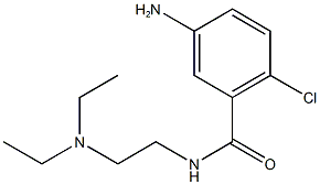 5-amino-2-chloro-N-[2-(diethylamino)ethyl]benzamide,,结构式
