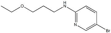 5-bromo-N-(3-ethoxypropyl)pyridin-2-amine,,结构式