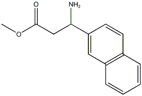 methyl 3-amino-3-(naphthalen-2-yl)propanoate,,结构式