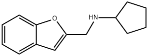 N-(1-benzofuran-2-ylmethyl)cyclopentanamine Struktur