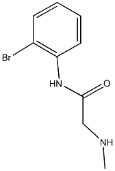 N-(2-bromophenyl)-2-(methylamino)acetamide Struktur