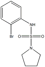 N-(2-bromophenyl)pyrrolidine-1-sulfonamide Structure