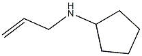 N-(prop-2-en-1-yl)cyclopentanamine 化学構造式