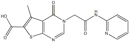 5-methyl-4-oxo-3-[2-oxo-2-(pyridin-2-ylamino)ethyl]-3,4-dihydrothieno[2,3-d]pyrimidine-6-carboxylic acid