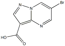 6-bromopyrazolo[1,5-a]pyrimidine-3-carboxylic acid,,结构式