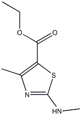ethyl 4-methyl-2-(methylamino)-1,3-thiazole-5-carboxylate Structure