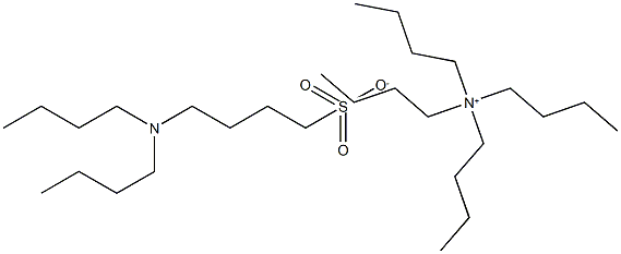 Tetrabutylammonium 4-(di-n-butylamino)butane sulfonate 化学構造式