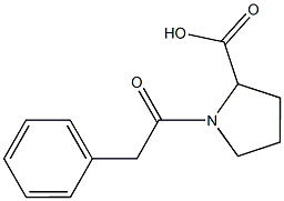 1-(2-Phenylacetyl)proline,,结构式