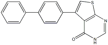 5-(4-Phenyl-phenyl)thieno[2,3-d]pyrimidin-4(3H)-one Structure