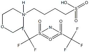 4-(4-Sulfobutyl)morpholin-4-ium bis(trifluoromethylsulfonyl)amide Structure