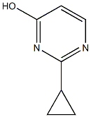 2-cyclopropylpyrimidin-4-ol Struktur