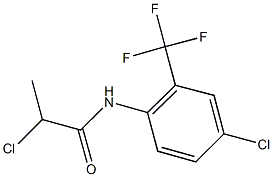 2-CHLORO-N-[4-CHLORO-2-(TRIFLUOROMETHYL)PHENYL]PROPANAMIDE Structure