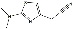 2-(DIMETHYLAMINO)-1,3-THIAZOL-4-YL]ACETONITRILE Structure