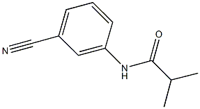 N-(3-CYANOPHENYL)-2-METHYLPROPANAMIDE,,结构式