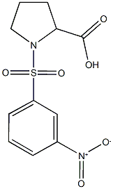  1-[(3-NITROPHENYL)SULFONYL]PYRROLIDINE-2-CARBOXYLIC ACID