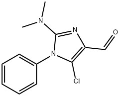 5-CHLORO-2-(DIMETHYLAMINO)-1-PHENYL-1H-IMIDAZOLE-4-CARBALDEHYDE,215320-60-8,结构式