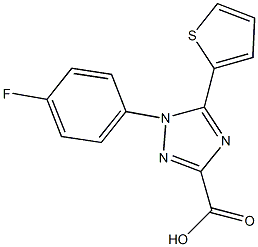 1-(4-FLUOROPHENYL)-5-THIEN-2-YL-1H-1,2,4-TRIAZOLE-3-CARBOXYLIC ACID Structure