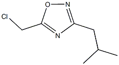 5-(CHLOROMETHYL)-3-ISOBUTYL-1,2,4-OXADIAZOLE 结构式