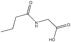 (BUTYRYLAMINO)ACETIC ACID Structure