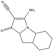 3-AMINO-1-OXO-4A,5,6,7,8,8A,9,9A-OCTAHYDRO-1H-PYRROLO[1,2-A]INDOLE-2-CARBONITRILE 结构式