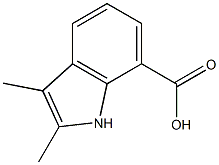 2,3-DIMETHYL-1H-INDOLE-7-CARBOXYLIC ACID 结构式