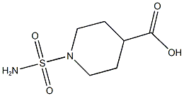 1-(AMINOSULFONYL)PIPERIDINE-4-CARBOXYLIC ACID,,结构式