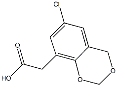 (6-CHLORO-4H-1,3-BENZODIOXIN-8-YL)ACETIC ACID Struktur