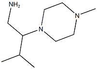3-METHYL-2-(4-METHYLPIPERAZIN-1-YL)BUTAN-1-AMINE 结构式