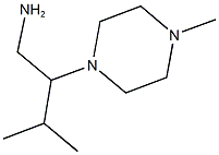 3-METHYL-2-(4-METHYLPIPERAZIN-1-YL)BUTAN-1-AMINE,,结构式