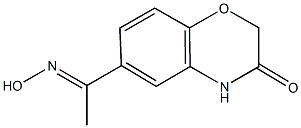 6-[N-HYDROXYETHANIMIDOYL]-2H-1,4-BENZOXAZIN-3(4H)-ONE 化学構造式