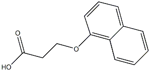 3-(1-NAPHTHYLOXY)PROPANOIC ACID Struktur
