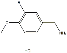 1-(3-FLUORO-4-METHOXYPHENYL)METHANAMINE HYDROCHLORIDE Structure