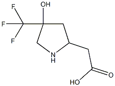 4-HYDROXY-4-(TRIFLUOROMETHYL)PYRROLIDIN-2-YL]ACETIC ACID Struktur