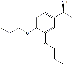 (1S)-1-(3,4-DIPROPOXYPHENYL)ETHANOL 化学構造式