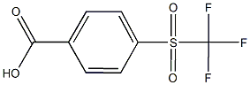 4-[(TRIFLUOROMETHYL)SULFONYL]BENZOIC ACID,,结构式